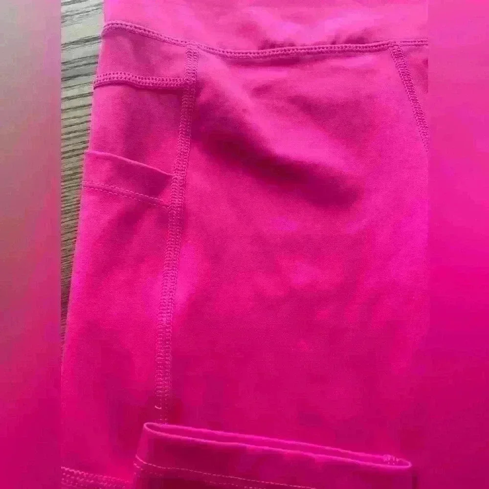 Zyia Active Pink Cropped Legging Tights Size 4 — image 2 of 8